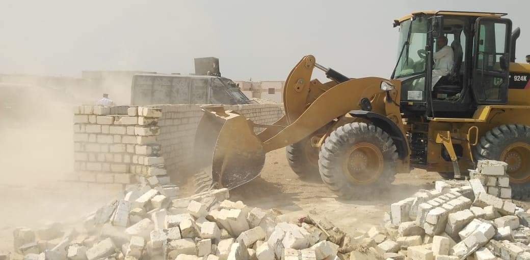 إزالة تعديات في الفيوم