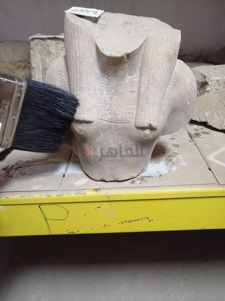 ترميم القطع الأثرية بالمخزن المتحفي بالمطرية (8)