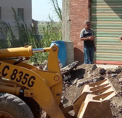 إزالة التعديات على الأراضي بالشرقية 02