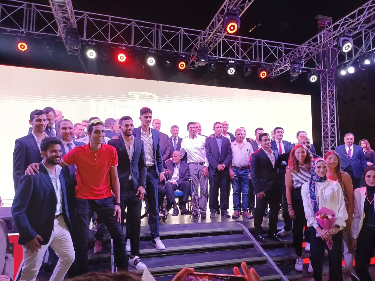 حفل نادي الصيد لتكريم هداية ملاك وسيف عيسى