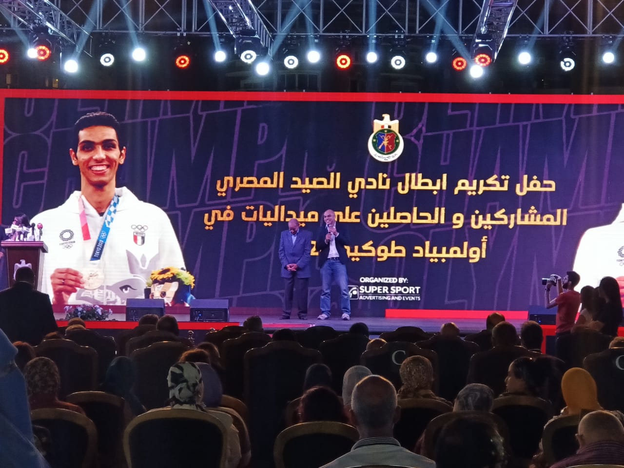 حفل نادي الصيد لتكريم هداية ملاك وسيف عيسى