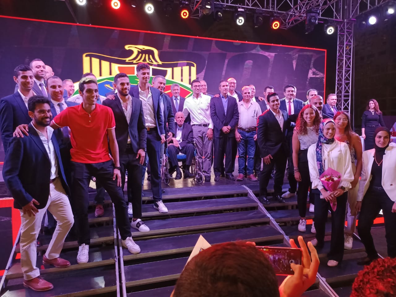 حفل نادي الصيد لتكريم هداية ملاك وسيف عيسى