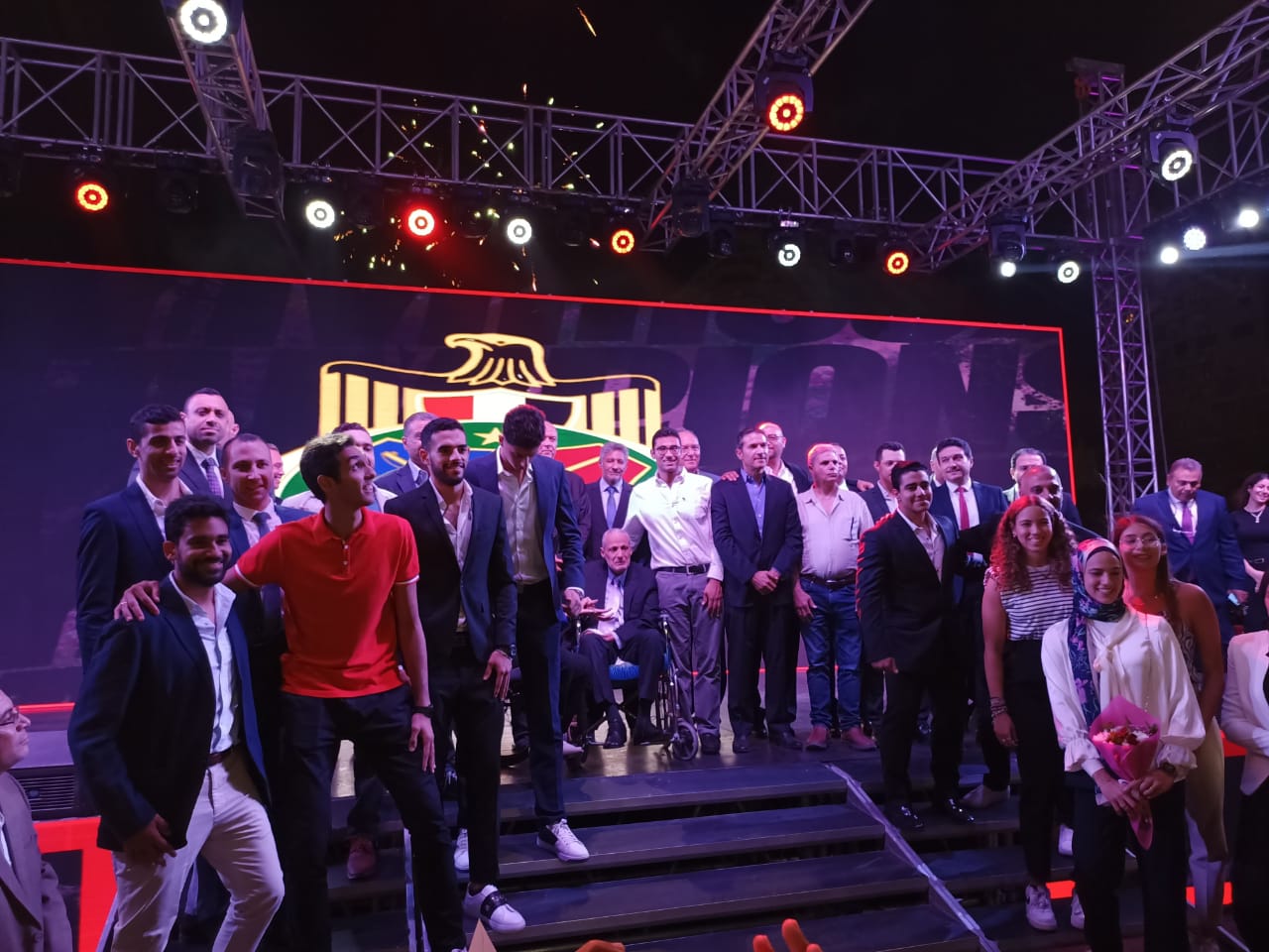 حفل نادي الصيد لتكريم هداية ملاك وسيف عيسى