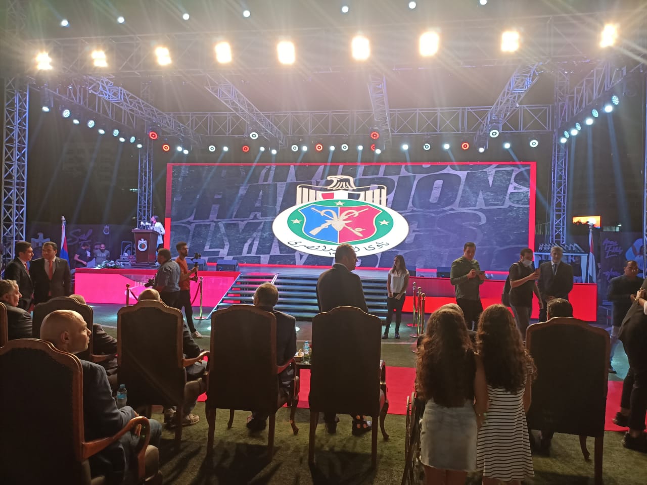 حفل نادي الصيد لتكريم هداية ملاك وسيف عيسى