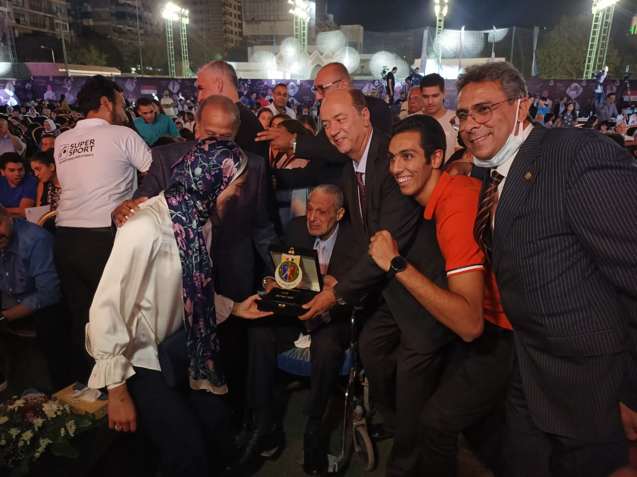 حفل نادي الصيد لتكريم هداية ملاك وسيف عيسى