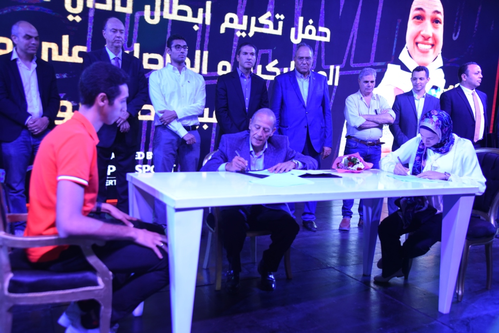 حفل نادي الصيد لتكريم هداية ملاك وسيف عيسى