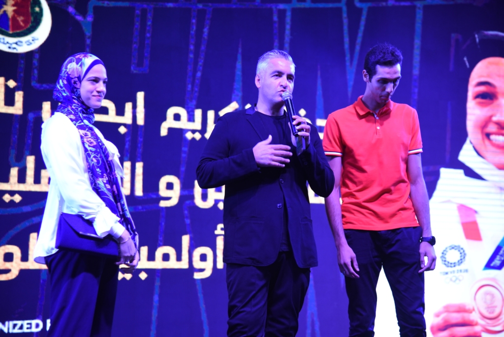 حفل نادي الصيد لتكريم هداية ملاك وسيف عيسى