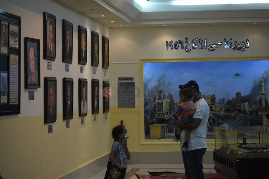 اقبال الأهالي علي متحف بورسعيد 