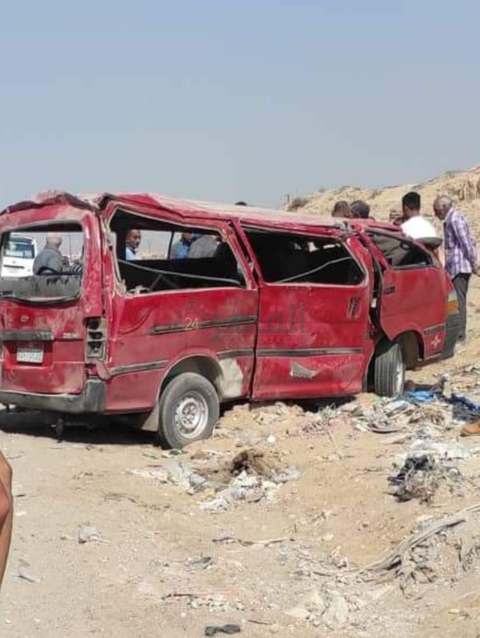 الميكروباص بعد  الحادث 03