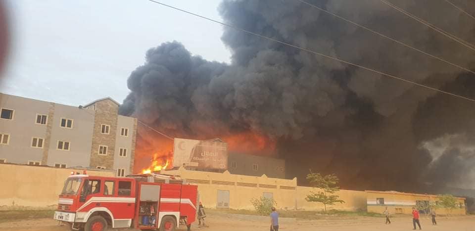 حريق مصنع الهلال والنجمة 01