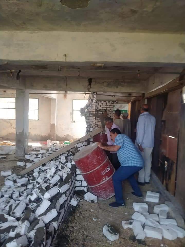 إزالة تعديات في الفيوم