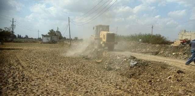 إزالة تعديات على الأراضي بالشرقية 03