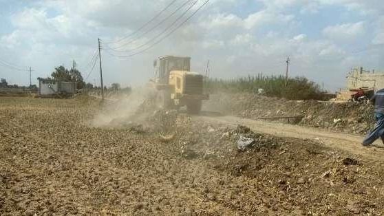 إزالة تعديات على الأراضي بالشرقية 03