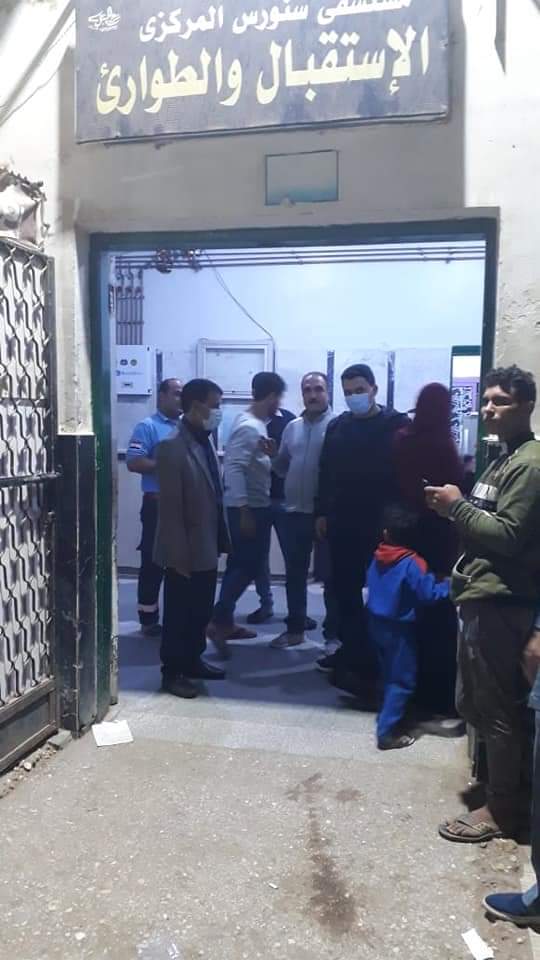 حملة على مستشفى سنورس المركزي