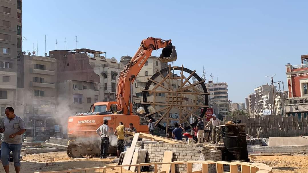 تركيب أول ساقيتين بعد تطويرها