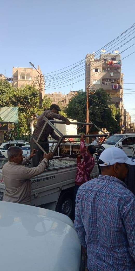 حملة إشغالات بحي غرب أسيوط 