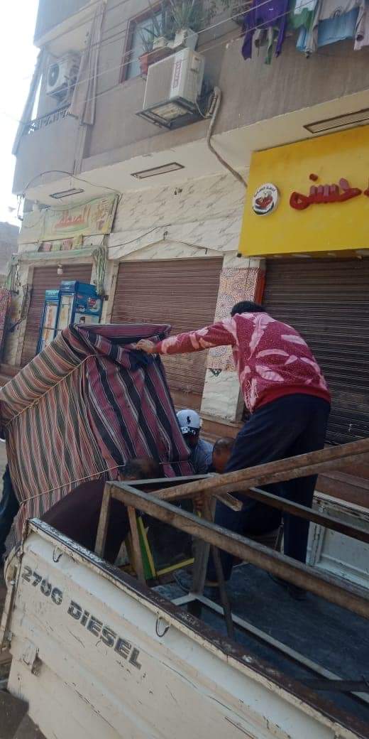 حملة إشغالات بحي غرب أسيوط 