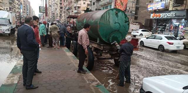 كسح مياه الأمطار بالشرقية 01