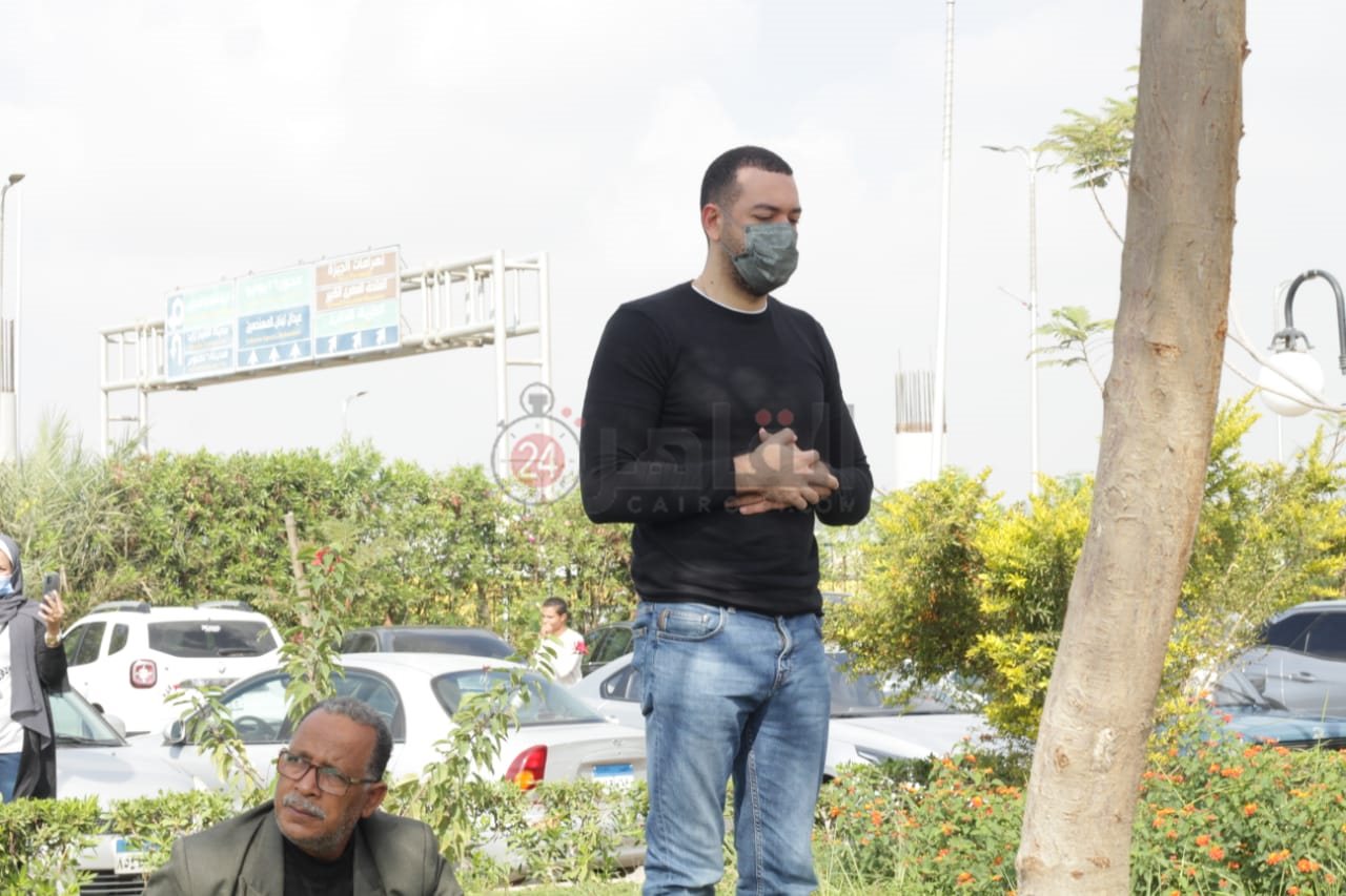 معز مسعود في جنازة سهير البابلي (3)