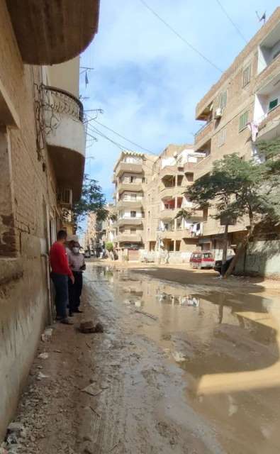 انفجار خط مياه بالشرقية 01