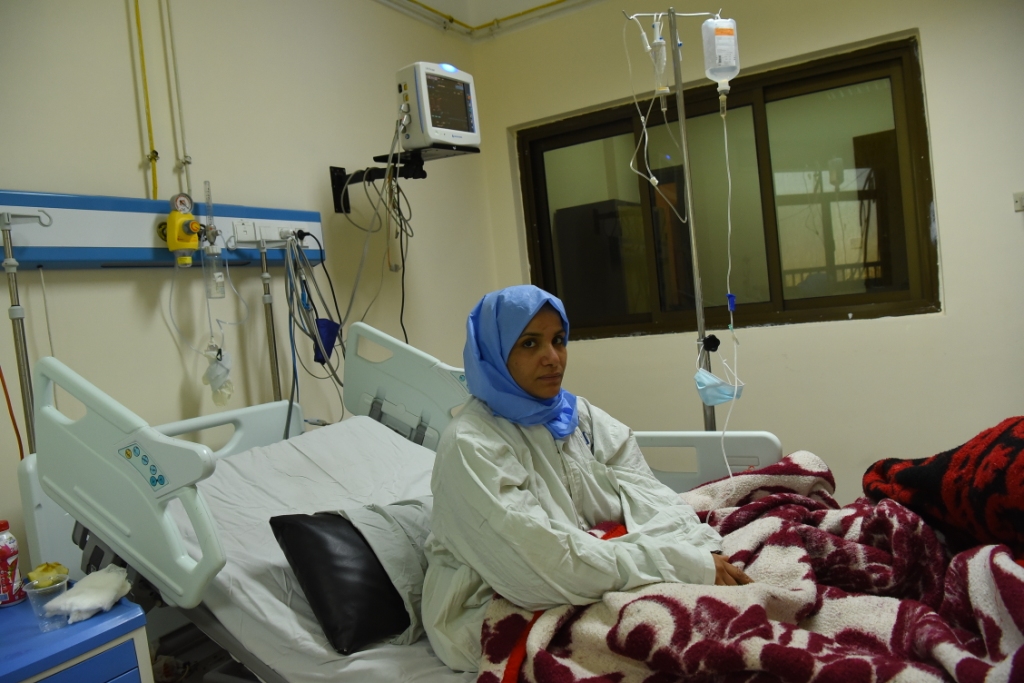 زوجة المريض 