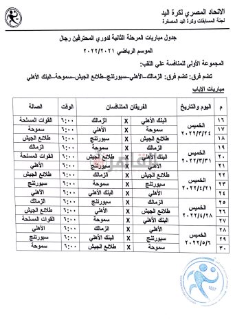 دوري المحترفين لكرة اليد