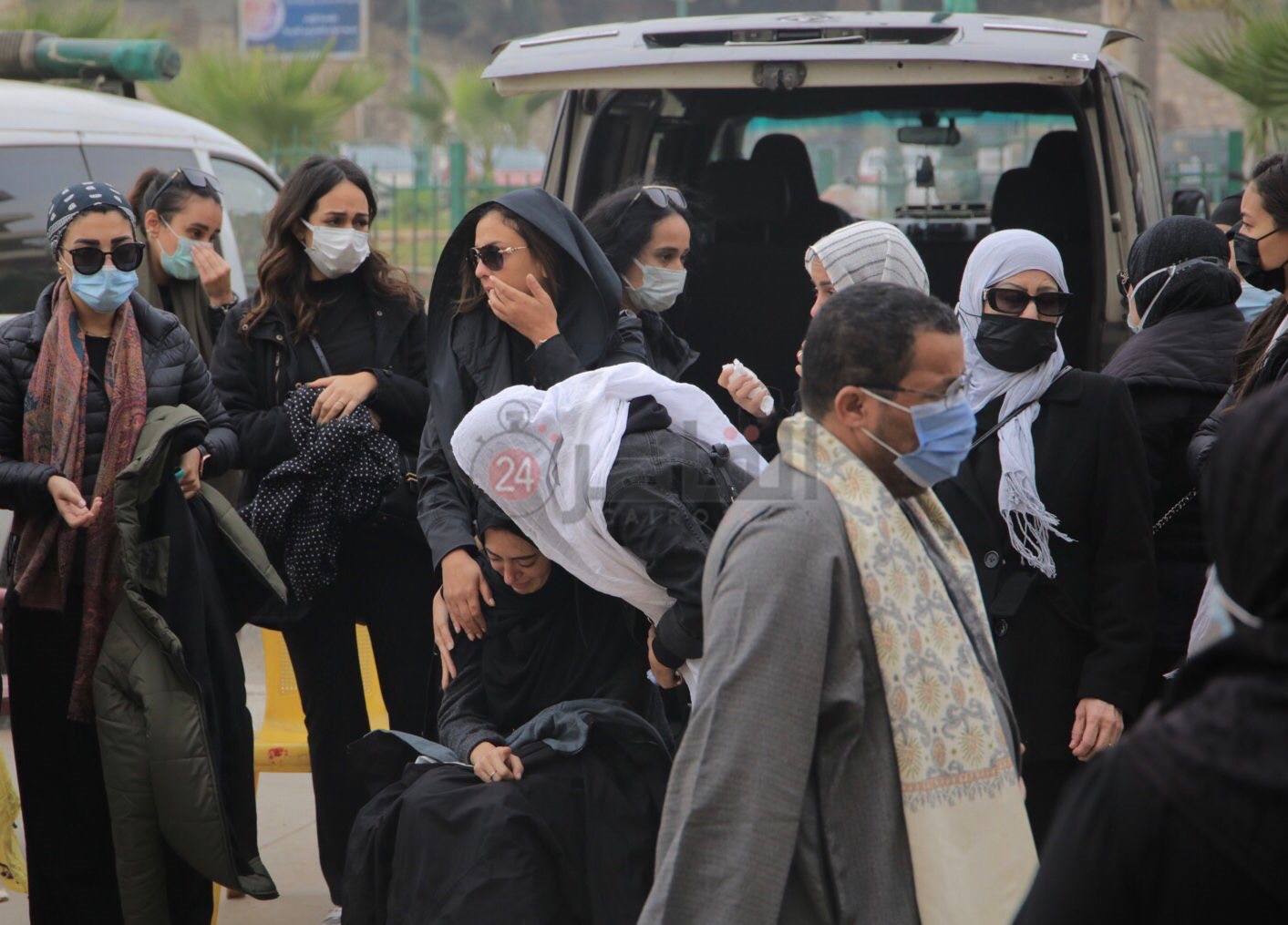 جنازة شقيق مجدي الهواري