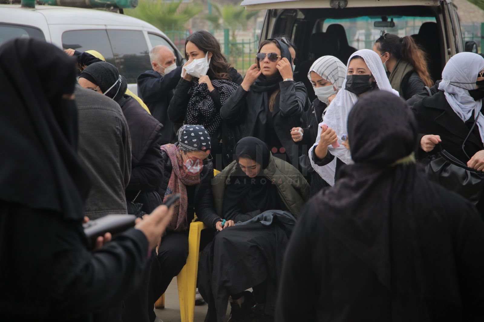 جنازة شقيق مجدي الهواري