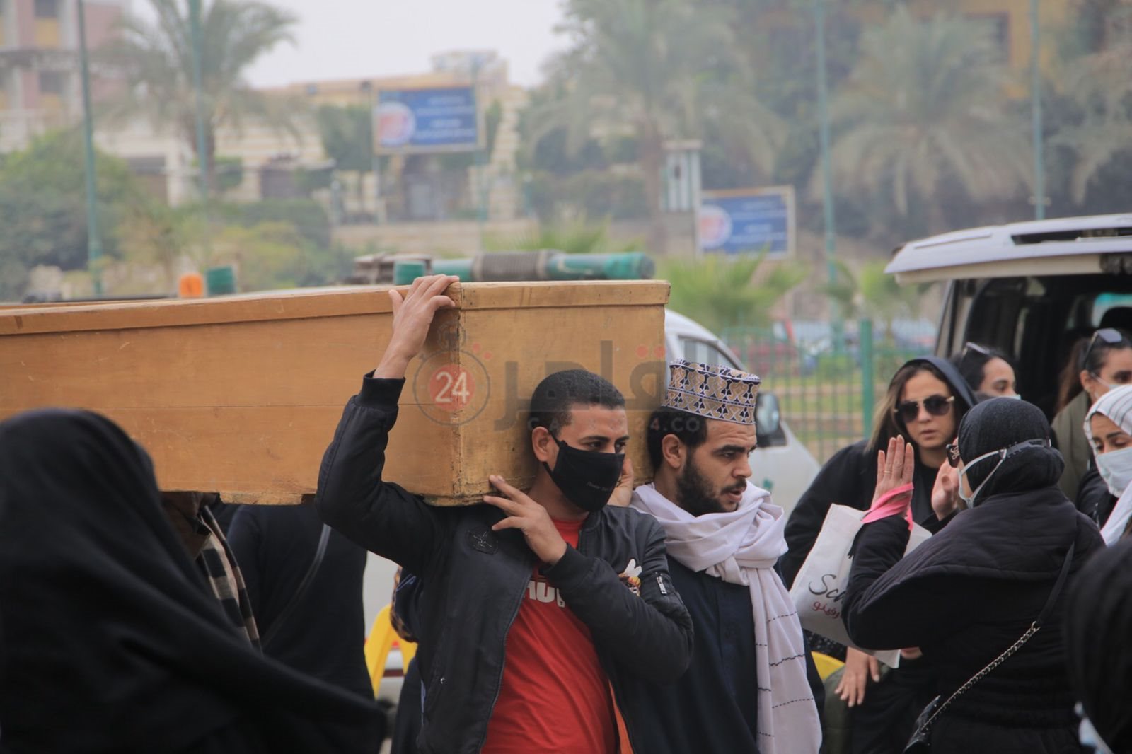 جنازة شقيق مجدي الهواري