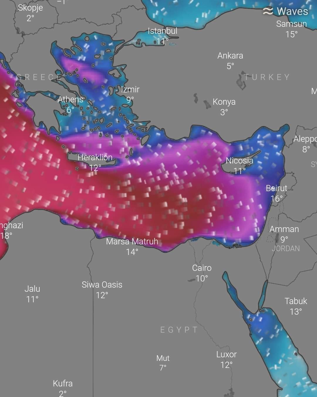 رصد لحالة الطقس