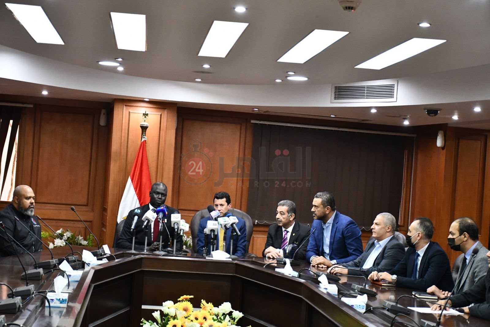 المؤتمر الصحفي للبطولة الأفريقية لكرة السلة