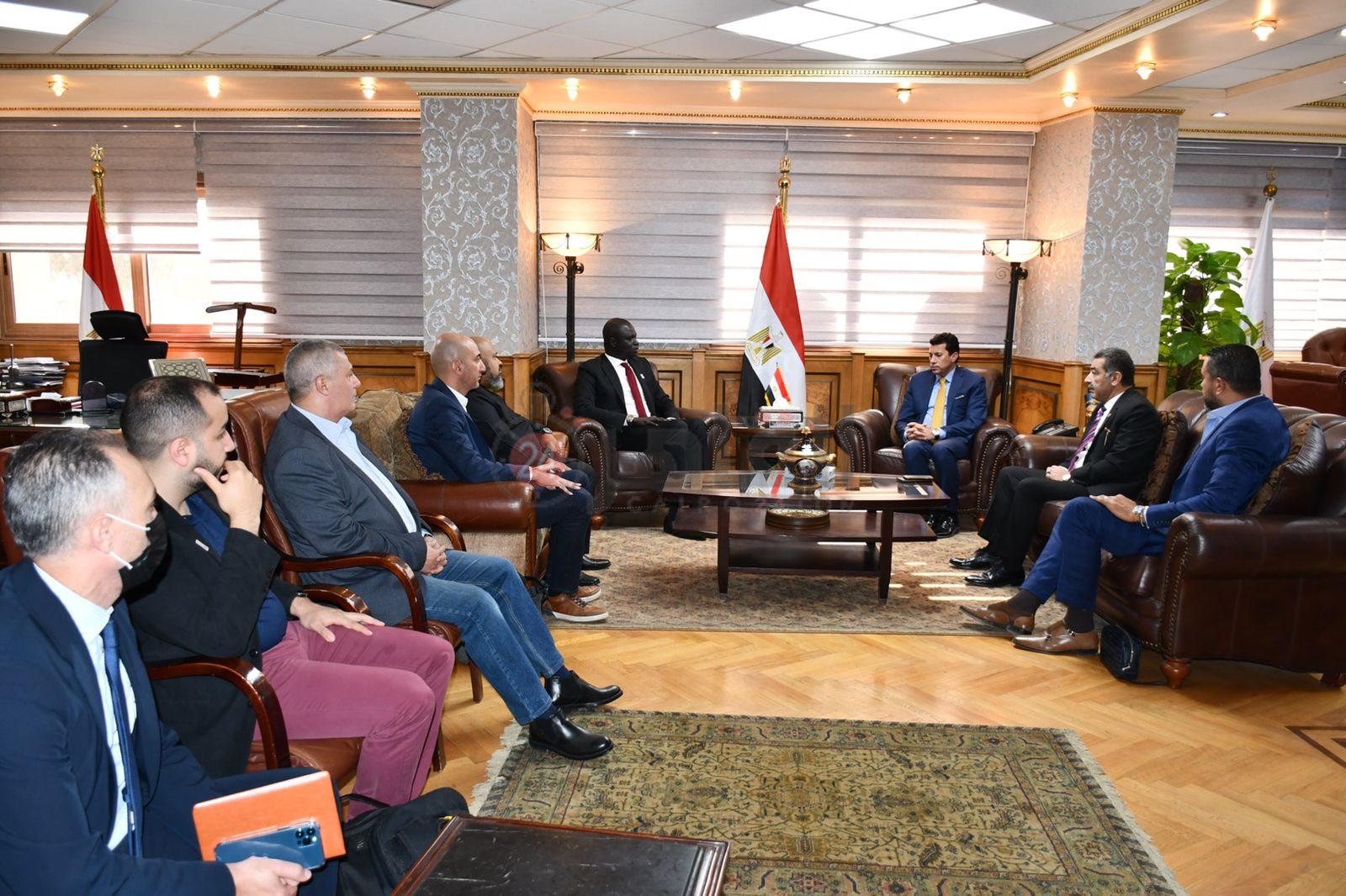 المؤتمر الصحفي للبطولة الأفريقية لكرة السلة