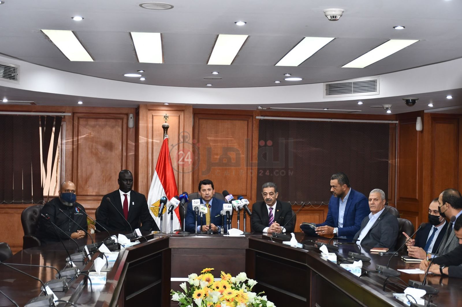 المؤتمر الصحفي للبطولة الأفريقية لكرة السلة