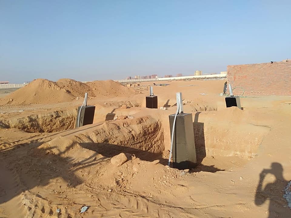 أبراج الربط اللازمة لمحطة محولات كهرباء S11 بالعاشر من رمضان 02