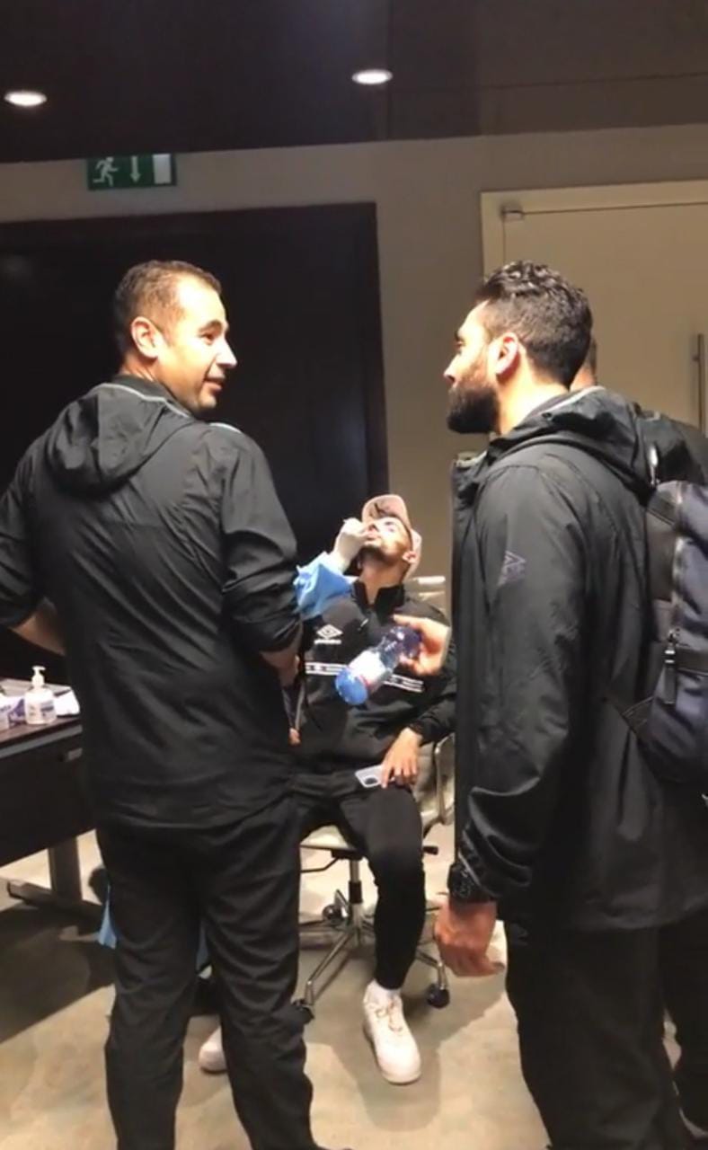 مسحة طبية للأهلي في الدوحة