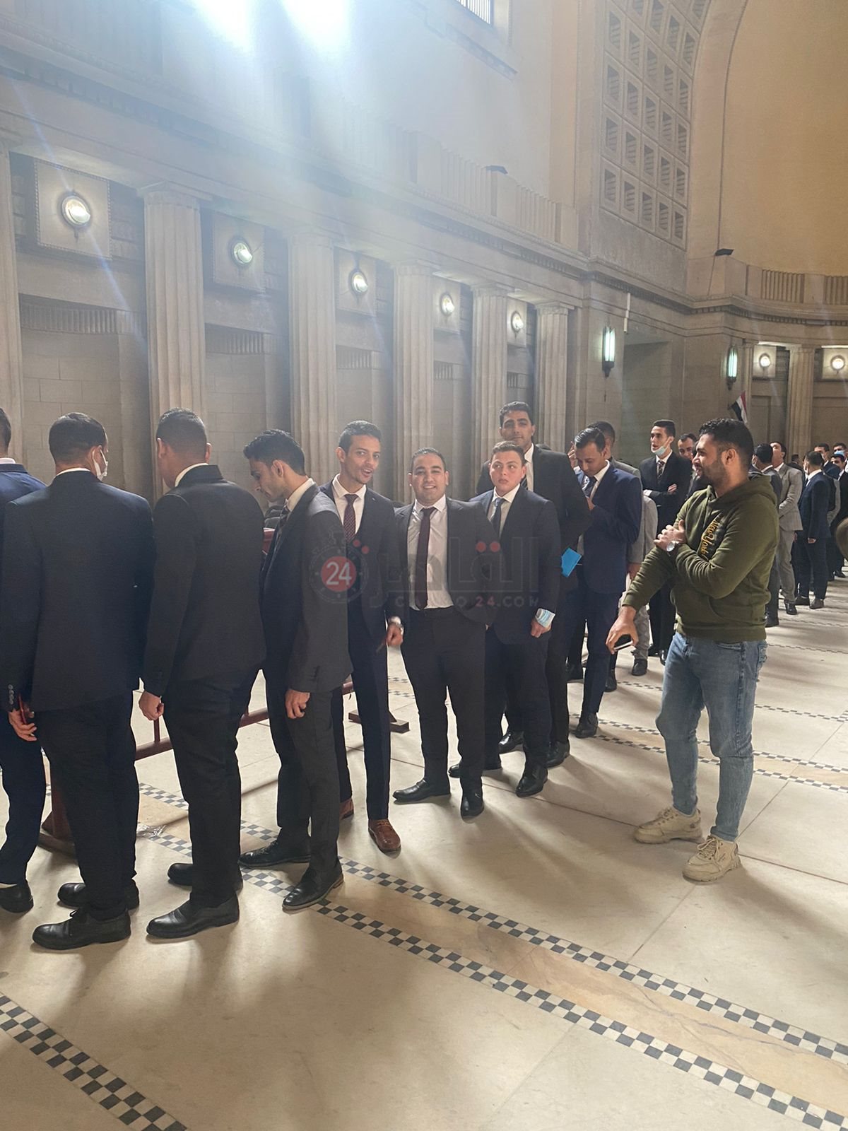 اللجنة السباعية للنيابة تجرى المقابلات الشخصية لخريجي حقوق بدار القضاء العالي