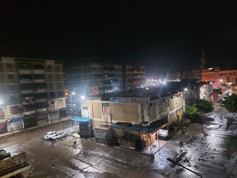 سقوط أمطار علي، محافظة بورسعيد 