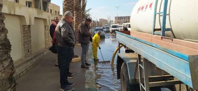 كسح مياه الأمطار بالشرقية