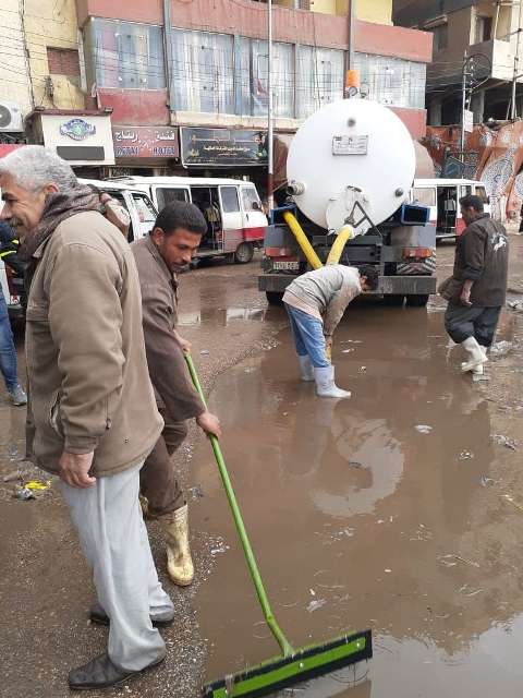 كسح مياه الأمطار بالشرقية