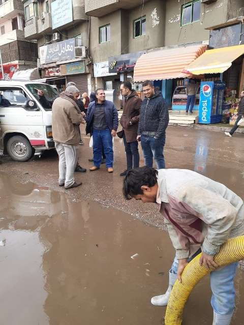 كسح مياه الأمطار بالشرقية