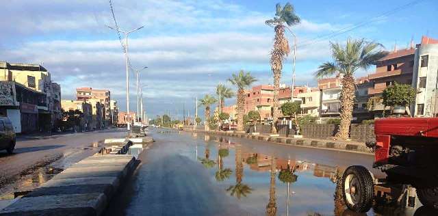 كسح مياه الأمطار بالشرقية