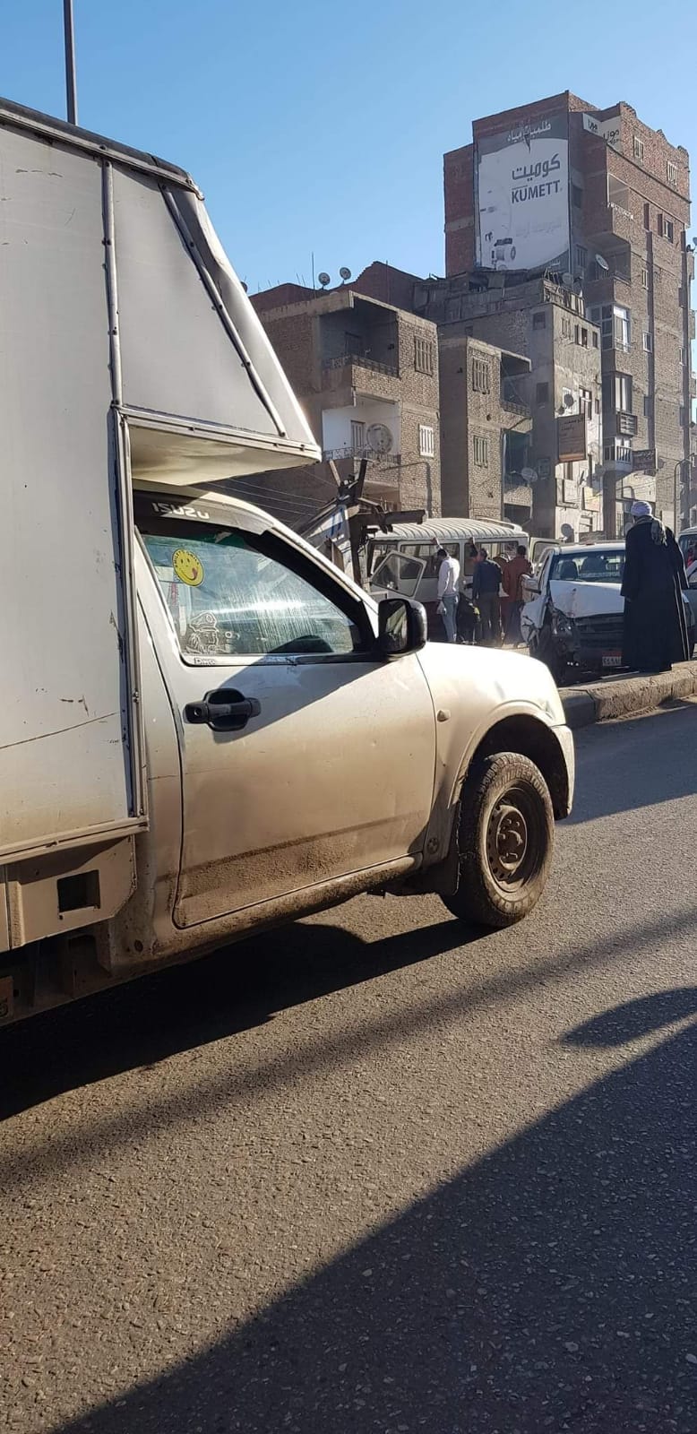 اقتحام سرفيس لـ كوبري الصاغة بالشرقية 02