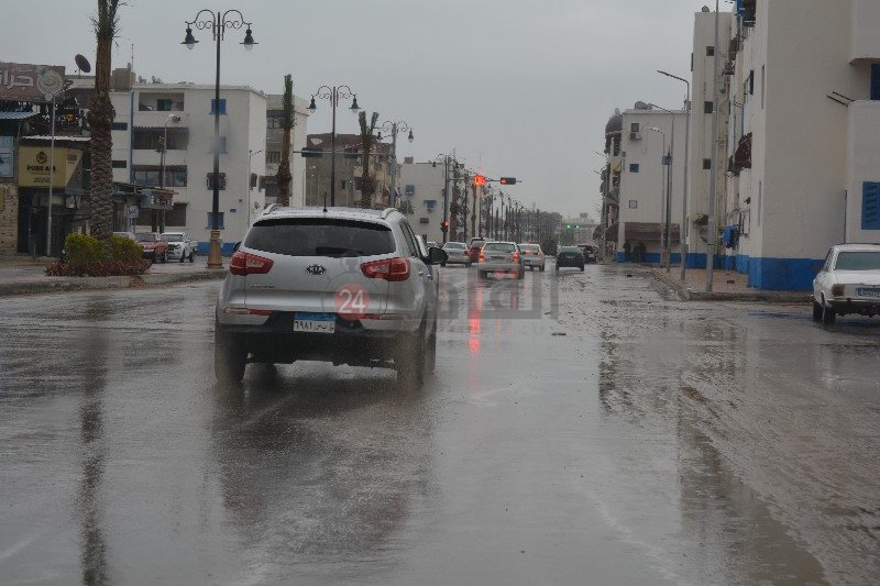 أمطار غزيرة تضرب بورسعيد 