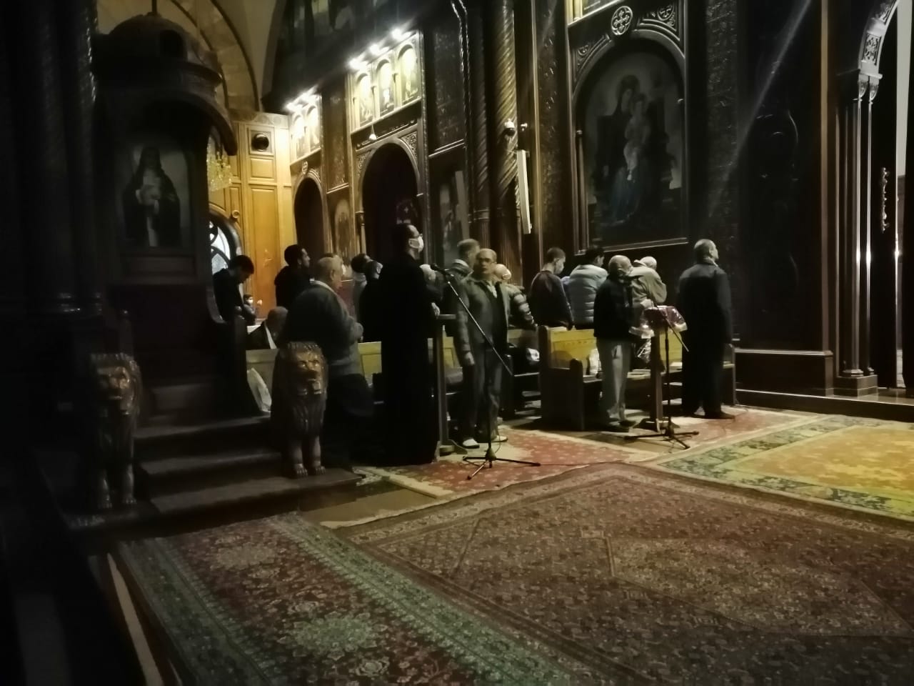  بدء صلاة رأس السنة الميلادية الجديدة في الفيوم