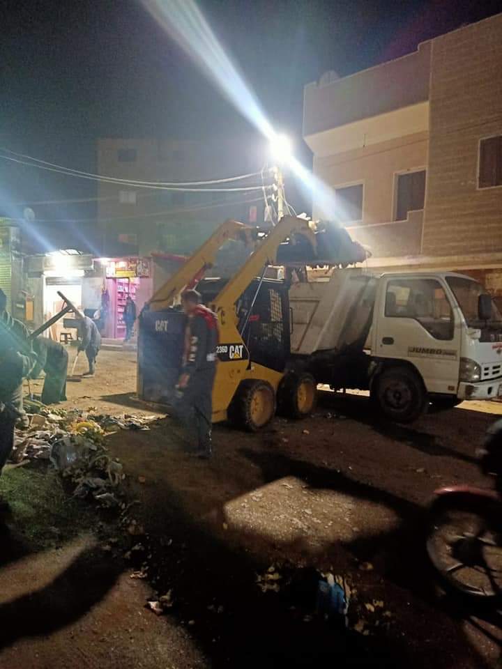 حملة نظافة بمركز سنورس بالفيوم