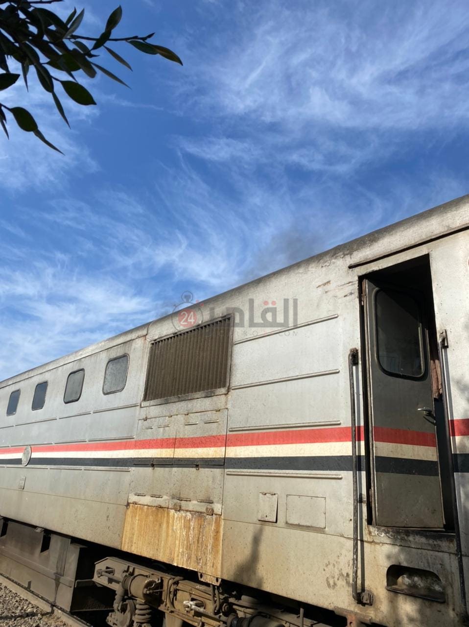 حريق قطار منوف 