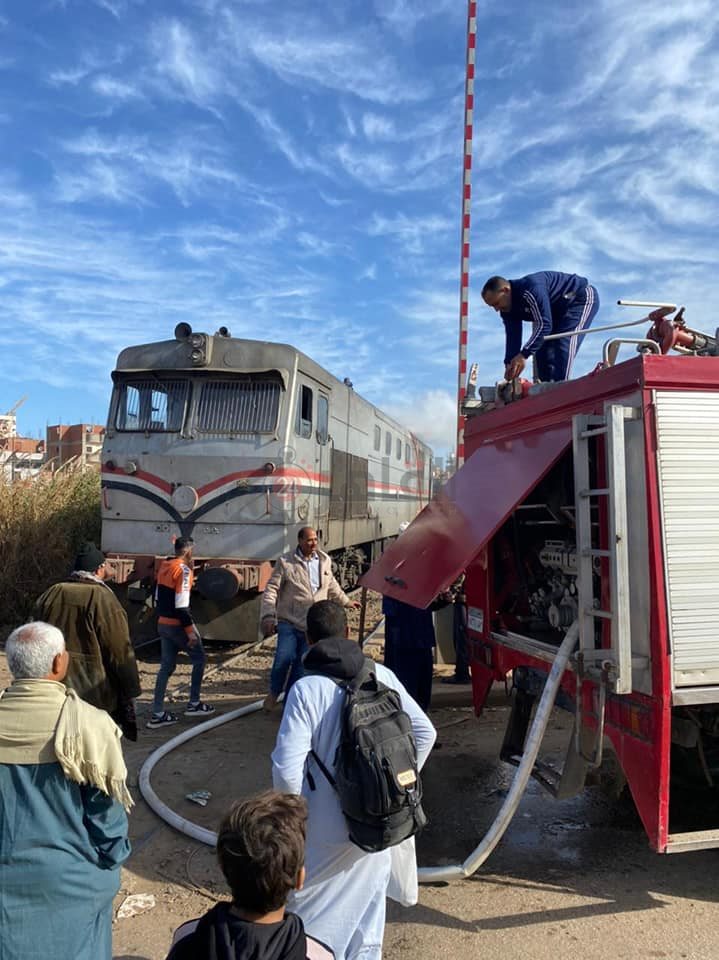 حريق قطار منوف 