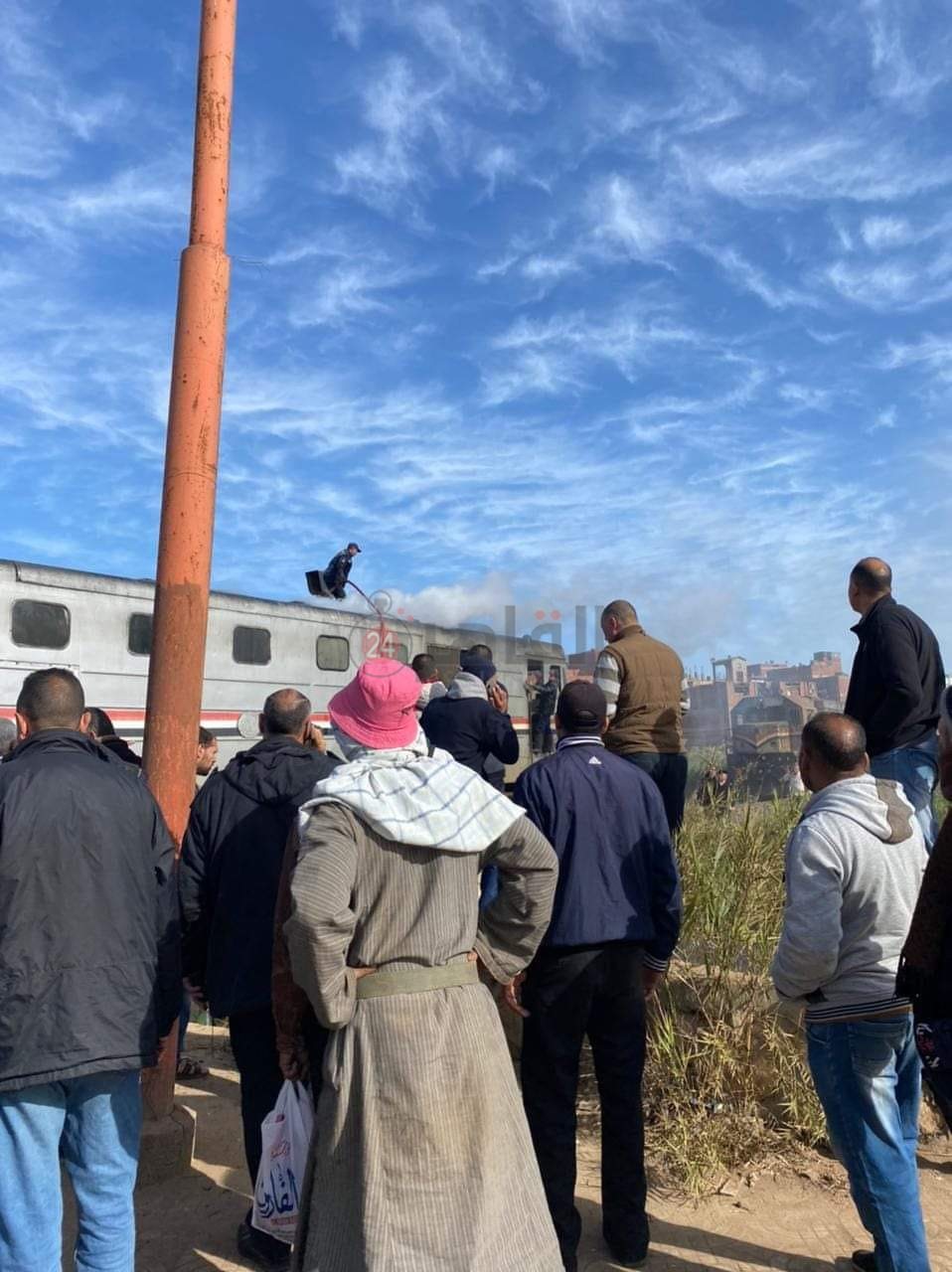 حريق قطار منوف 