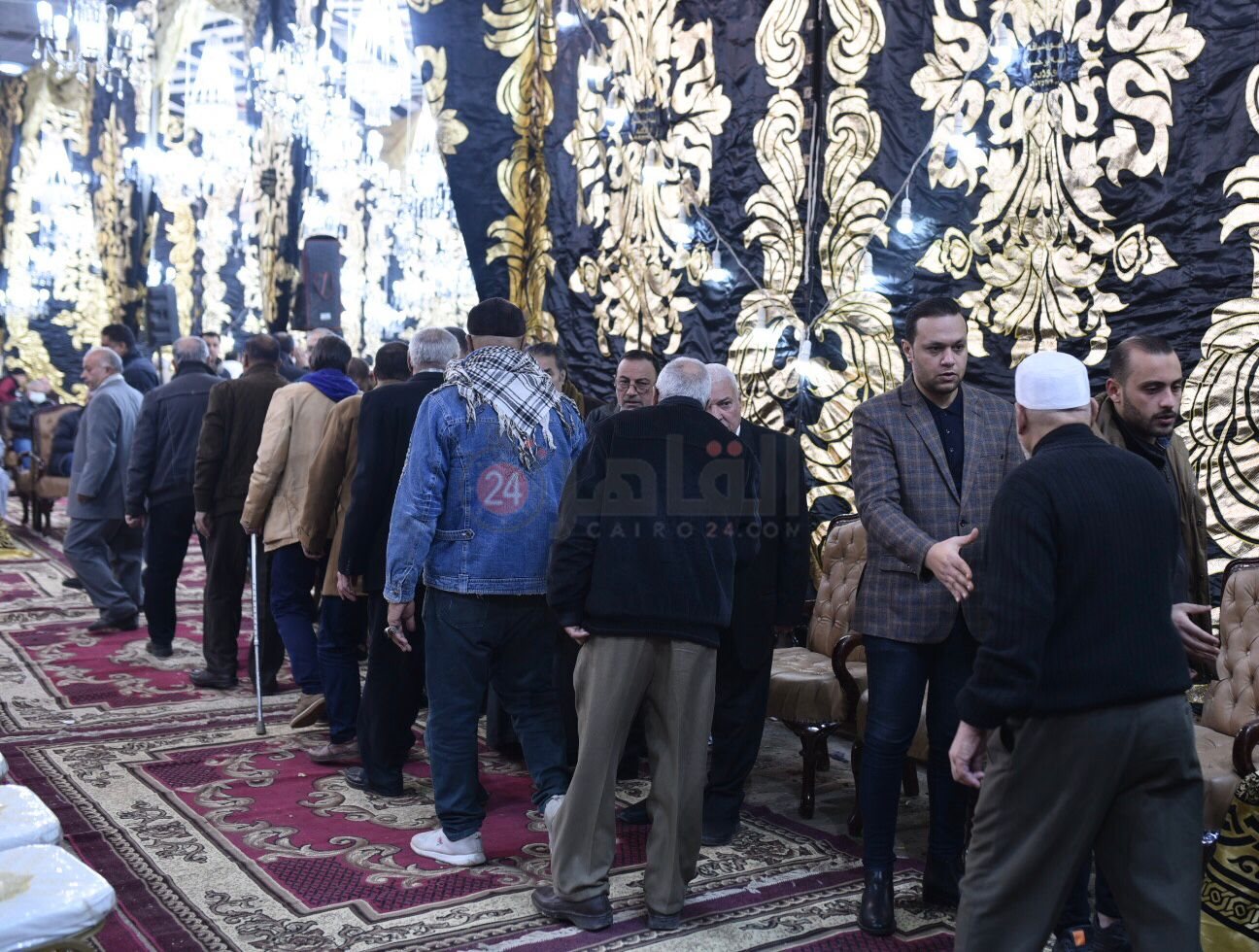 عزاء الإعلامي وائل الإبراشي بشربين في الدقهلية (2)