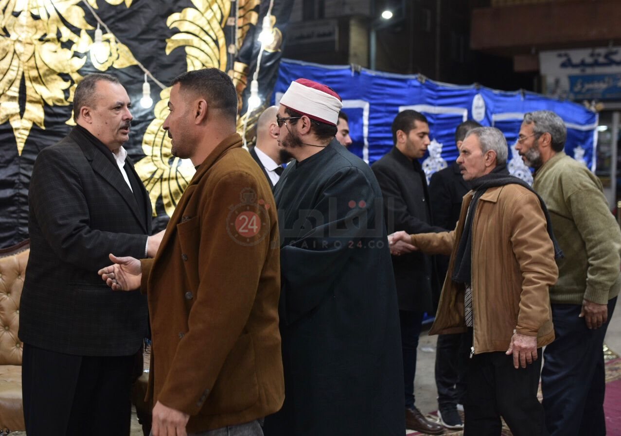 عزاء الإعلامي وائل الإبراشي بشربين في الدقهلية (3)